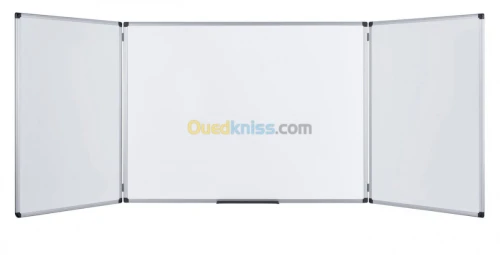 Tableau blanc 4 m x 1 m en 3 volets