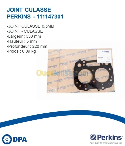 Joint de culasse d'origine Perkins