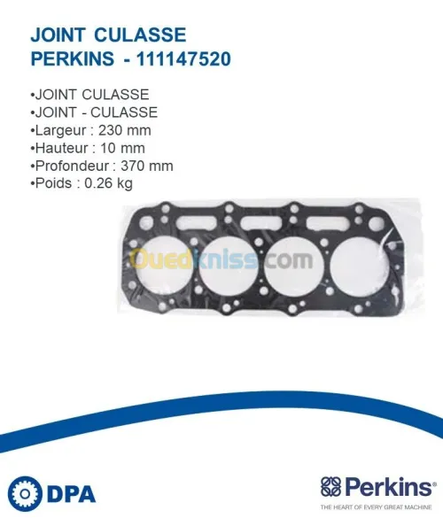 Joint de culasse d'origine Perkins