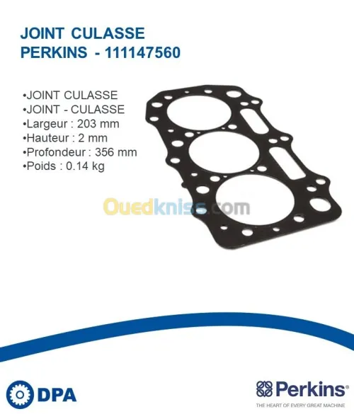 Joint de culasse d'origine Perkins
