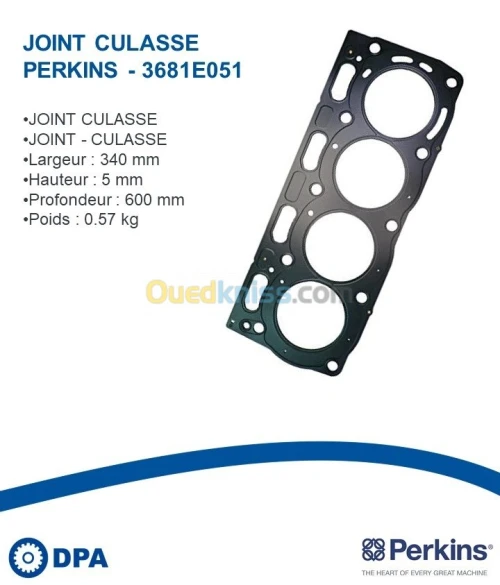 Joint de culasse d'origine Perkins