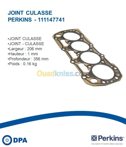 Joint de culasse d'origine Perkins