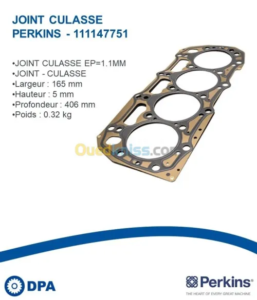 Joint de culasse d'origine Perkins