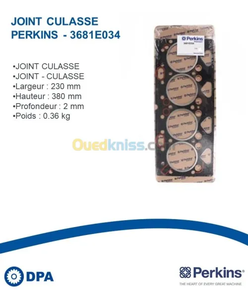 Joint de culasse d'origine Perkins