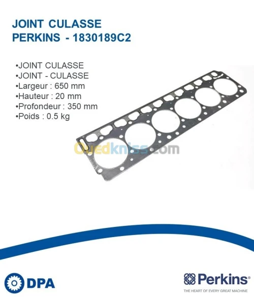 Joint de culasse d'origine Perkins