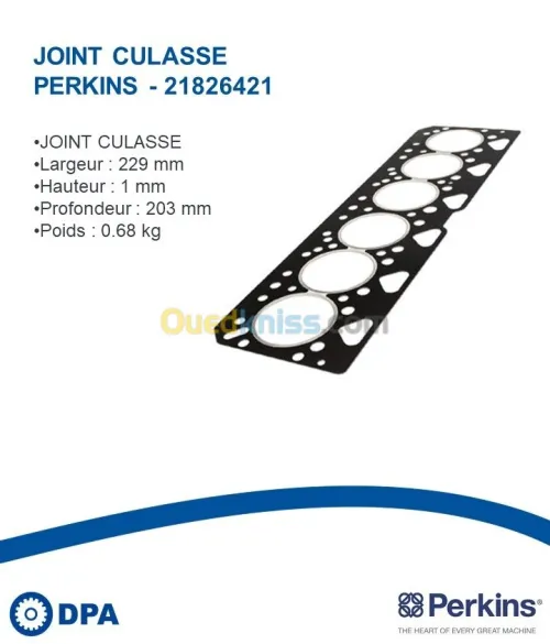 Joint de culasse d'origine Perkins