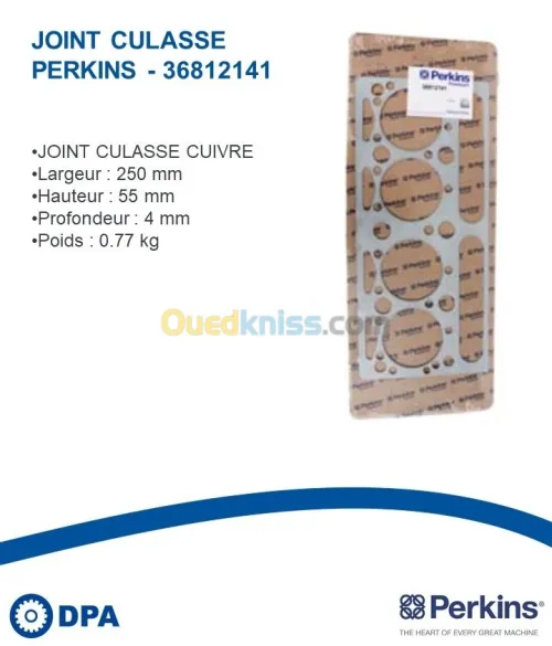 Joint de culasse d'origine Perkins