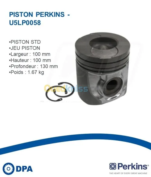 Piston d'origine Perkins