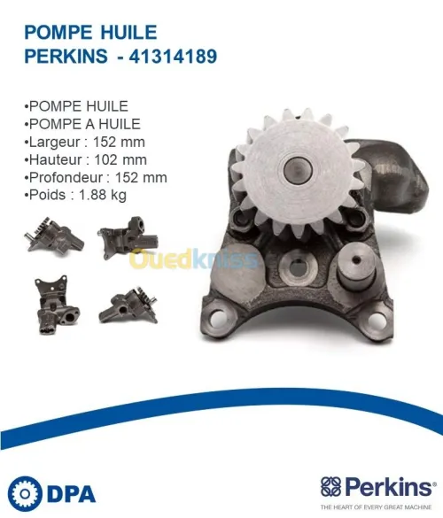 Pompe a huile d'origine Perkins