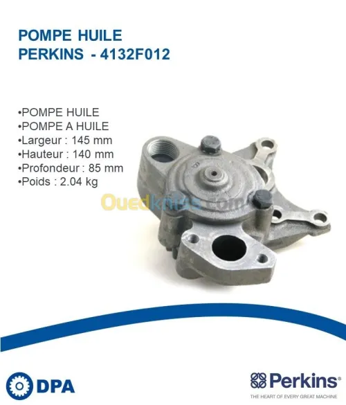 Pompe a huile d'origine Perkins
