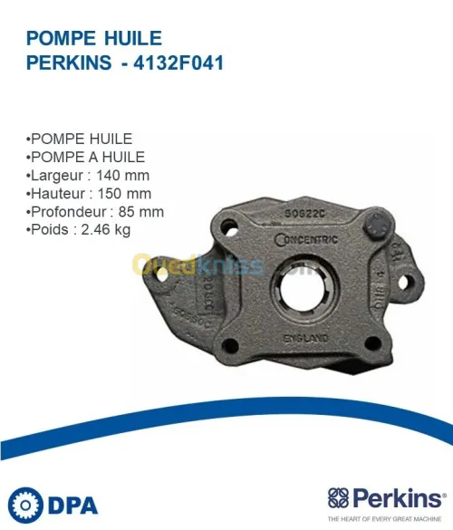 Pompe a huile d'origine Perkins