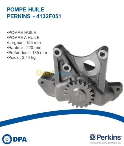 Pompe a huile d'origine Perkins