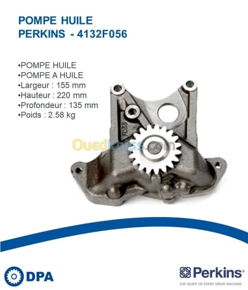 Pompe a huile d'origine Perkins