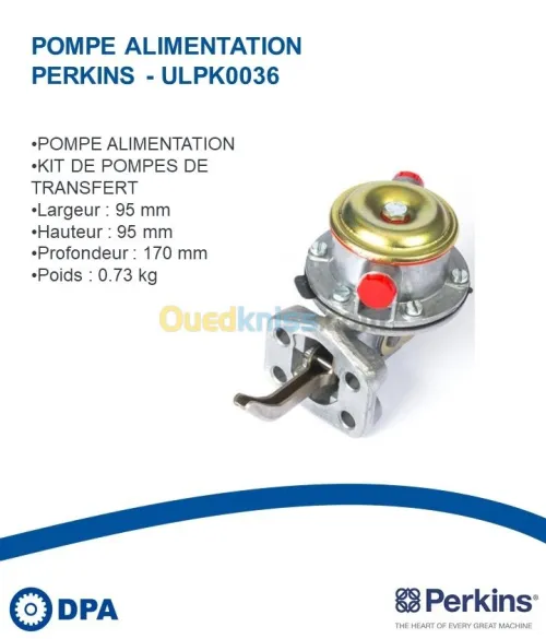 Pompe d'alimentation d'orogine Perkins