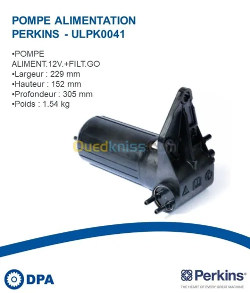 Pompe d'alimentation d'orogine Perkins