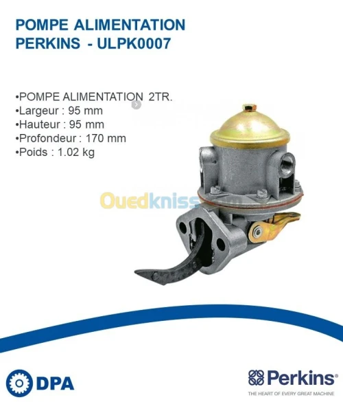 Pompe d'alimentation d'orogine Perkins