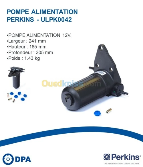 Pompe d'alimentation d'orogine Perkins