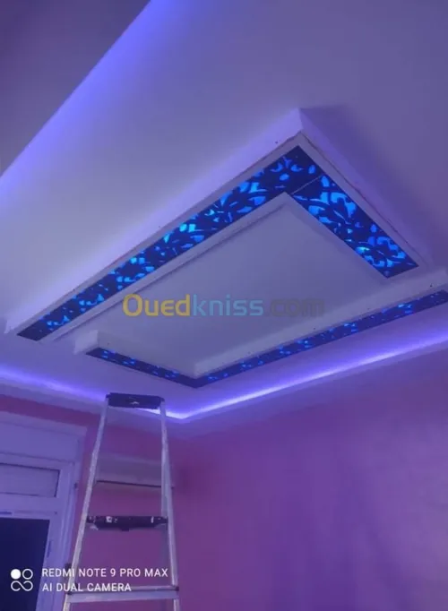 Plaque au plâtre et PVC