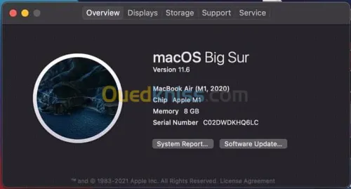 MacBook air m1 2020