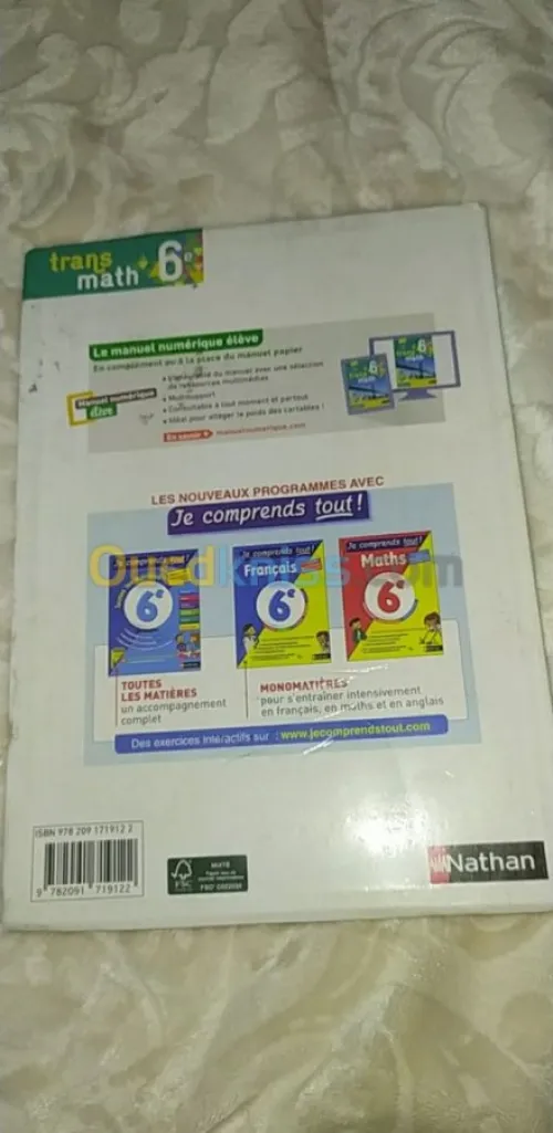 Livre scolaire specifique français 