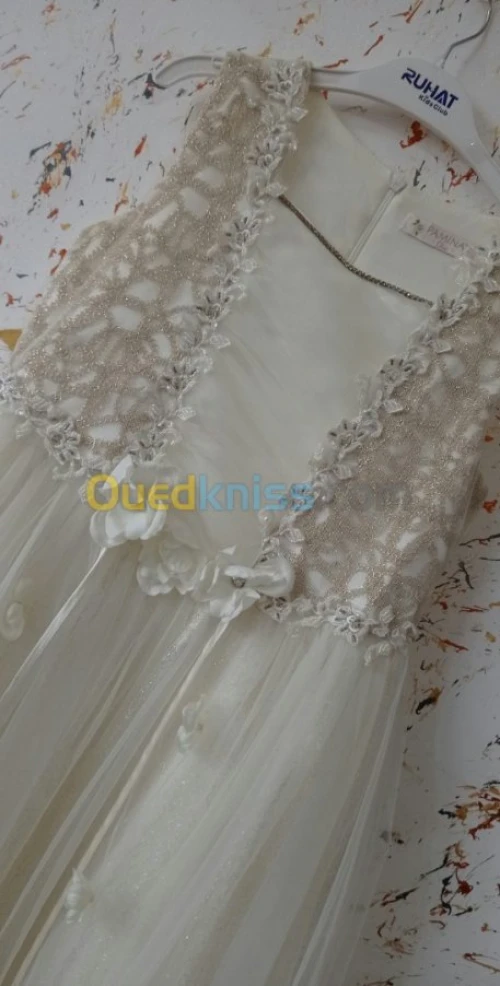  robe blanche pour fille 12/10 ans 