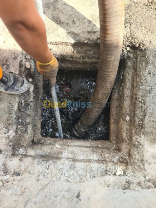 Curage conduit canalisation et vidange