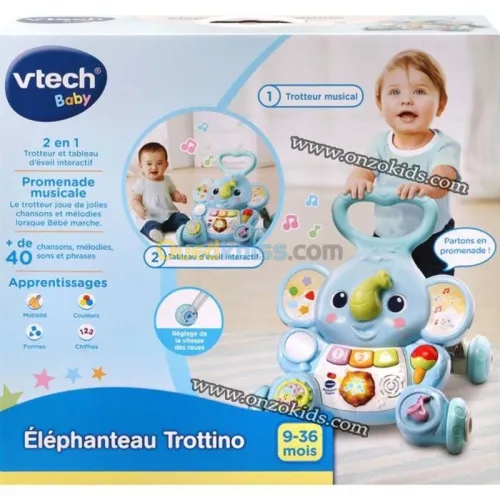 Éléphanteau Trottino, Trotteur Marcheur 2en1 - Vtech
