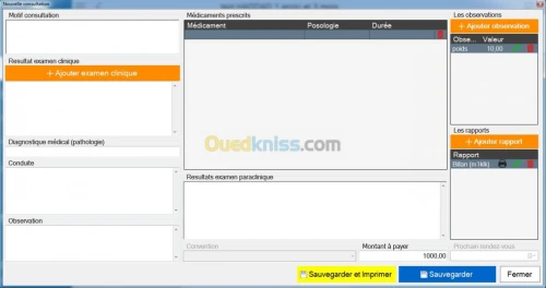 GESTION CABINET  OU CLINIQUE MEDICAL 