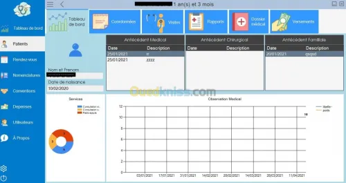 GESTION CABINET  OU CLINIQUE MEDICAL 