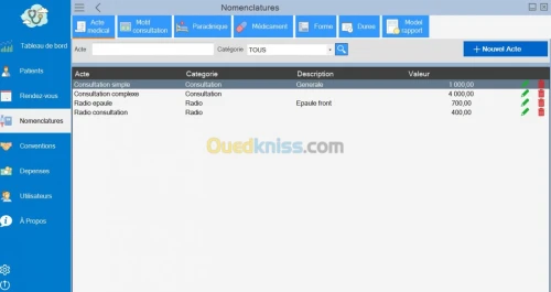 GESTION CABINET  OU CLINIQUE MEDICAL 