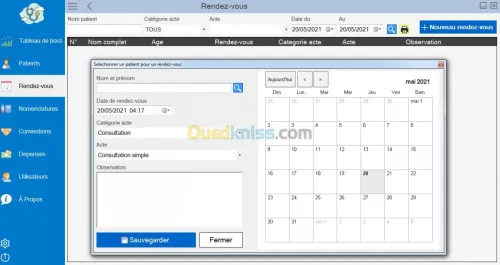 GESTION CABINET  OU CLINIQUE MEDICAL 