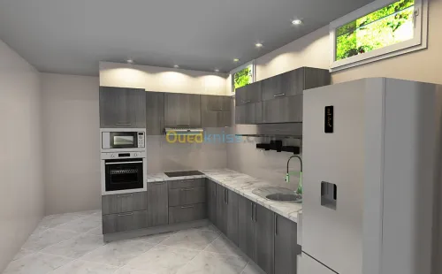 conception cuisine équipée dressing 