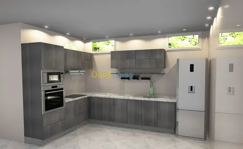 conception cuisine équipée dressing 