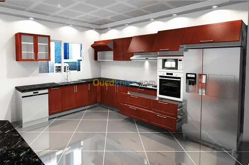 conception cuisine équipée dressing 