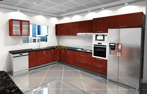 conception cuisine équipée dressing 