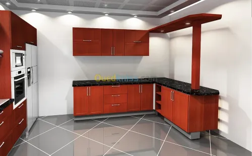 conception cuisine équipée dressing 