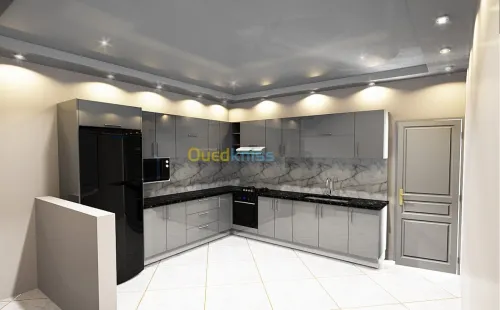 conception cuisine équipée dressing 