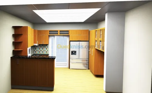 conception cuisine équipée dressing 