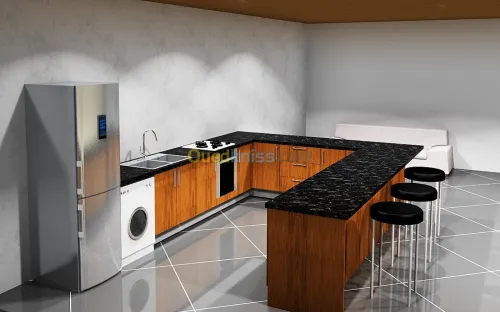 conception cuisine équipée dressing 