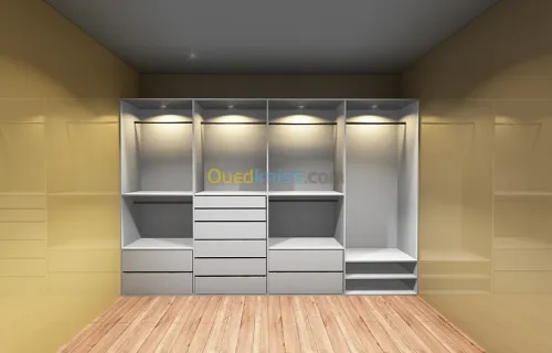 conception cuisine équipée dressing 