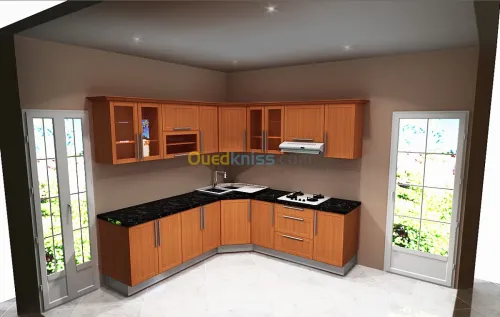 conception cuisine équipée dressing 