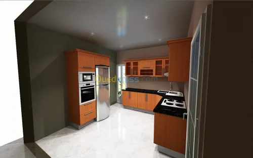 conception cuisine équipée dressing 