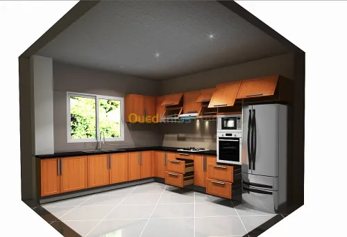 conception cuisine équipée dressing 