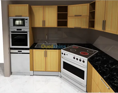 conception cuisine équipée dressing 