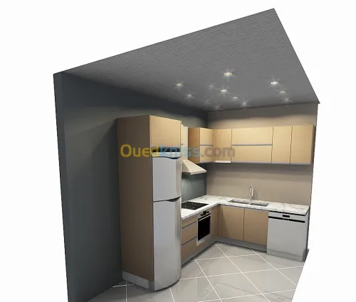 conception cuisine équipée dressing 