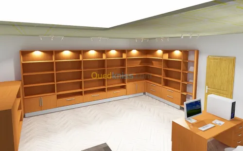 conception cuisine équipée dressing 