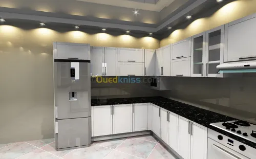 conception cuisine équipée dressing 