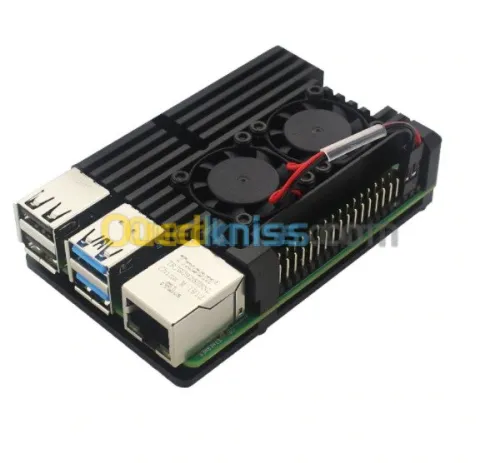 Boîtier Raspberry PI 4 4B double ventilateurs