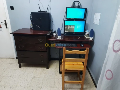 PC bureau + 2× ecran + Table