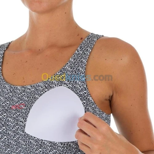 Maillot Decathlon de bain de natation femme 1 pièce heva tankini mipy noir